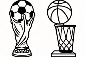 悟空体育官方Logo - 深蓝色背景上的金色悟空头像与WUKONG SPORTS文字